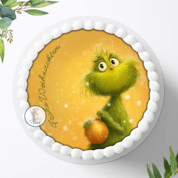 Preview: Der Grinch Tortenaufleger Ø 20cm, 2954z